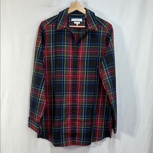 🪼 Foxcroft by Appleseeds wrinkle free plaid blouse  - Red, Blue, Green,